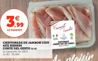 Utile Chiffonnade jambon cuit aux herbes corte del gusto offre