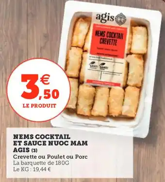 Utile Nems cocktail et sauce nuoc mam agis offre