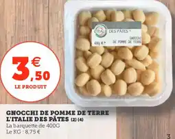 Utile Gnocchi de pomme de terre l'italie des pâtes offre