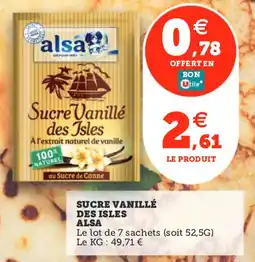 Utile Sucre vanille des isles alsa offre