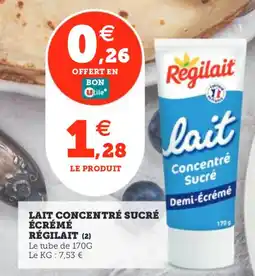 Utile Lait concentre sucre ecreme regilait offre