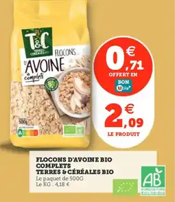 Utile Flocons d avoin e bio complets terres cereales bio offre