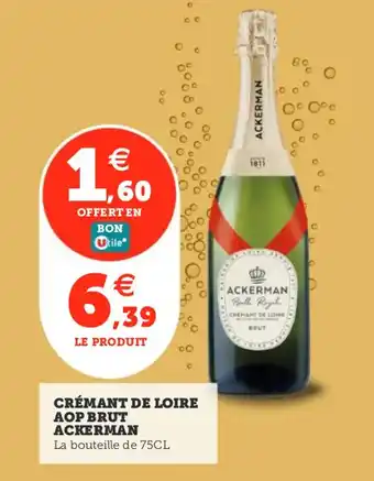 Utile Cremant de loire aop brut ackerman offre