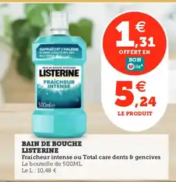 Utile Bain de bouche listerine offre