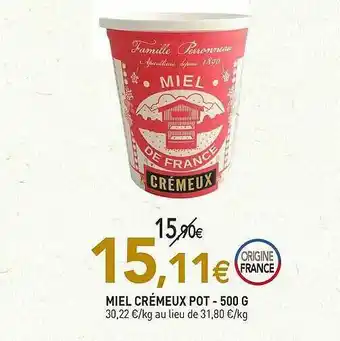 Miel Crémeux Pot - 500 G