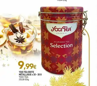 naturéO Yogi Tea Boîte Métallique X30 - 30g Yogi Tea offre