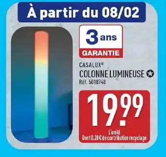 ALDI CASALUX Colonne lumineuse offre