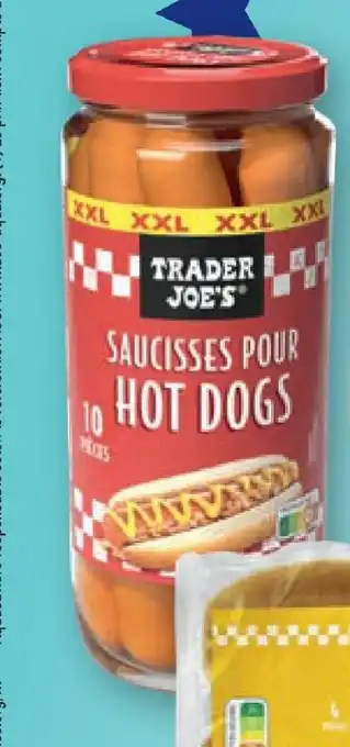 ALDI TRADER JOE'S Saucisses pour hot dogs offre