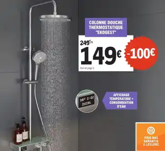 E.Leclerc Brico Colonne douche thermostatique "ekogest" offre