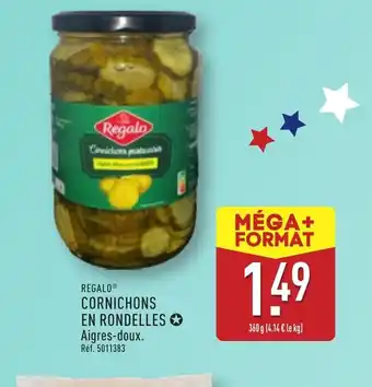 ALDI REGALO Cornichons en rondelles offre