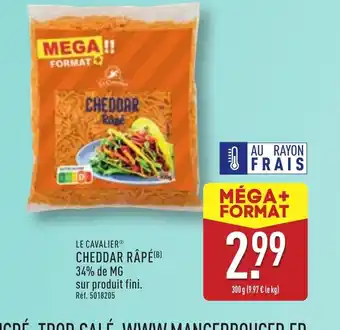 ALDI LE CAVALIER Cheddar rapé offre