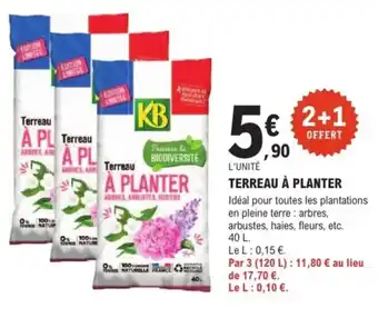 E.Leclerc Brico Terreau à planter offre