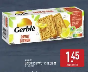 ALDI GERBLE Biscuits pavot citron offre