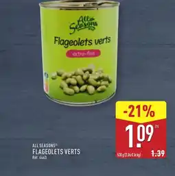 ALDI ALL SEASONS Flageolets verts offre