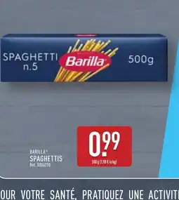 ALDI BARILLA Spaghettis offre