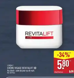 ALDI L'ORÉAL Crème visage revitalift offre