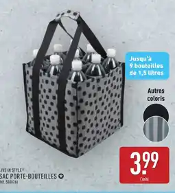 ALDI LIVE IN STYLE Sac porte-bouteilles offre