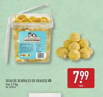 ALDI Seau de 30 boules de graisse offre