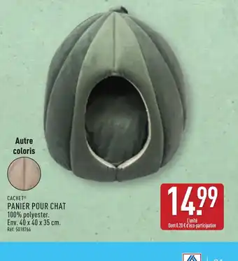 ALDI CACHET Panier pour chat offre