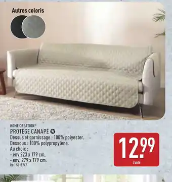 ALDI HOME CREATION Protège canapé offre