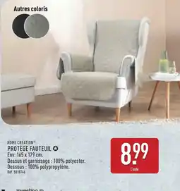 ALDI HOME CREATION Protège fauteuil offre