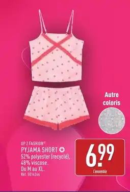 ALDI UP 2 FASHION Pyjama short offre