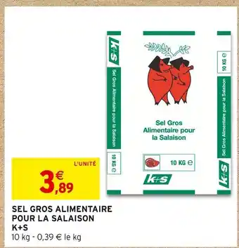 Intermarché K+S Sel gros alimentaire pour la salaison offre