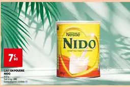 Auchan Supermarché Nestlé Lait en poudre Nido offre