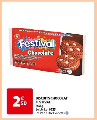 Auchan Supermarché Festival Biscuits Chocolat offre