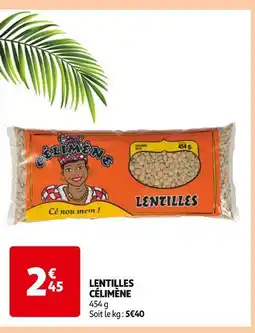 Auchan Supermarché CÉLIMÈNE Lentilles offre