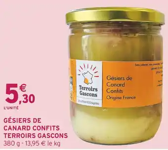 Intermarché TERROIRS GASCONS Gésiers de Canard Confits offre