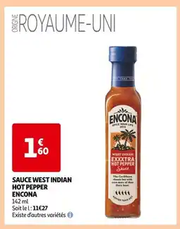 Auchan Supermarché ENCONA Sauce west indian hot pepper offre