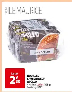 Auchan Supermarché APOLLO Nouilles saveur bœuf offre