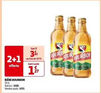 Auchan Supermarché Bourbon Bière offre