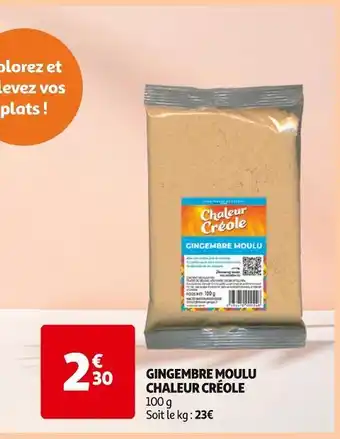 Auchan Supermarché Chaleur Créole Gingembre Moulu offre