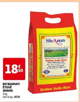 Auchan Supermarché Shama Riz Basmati Étuvé offre