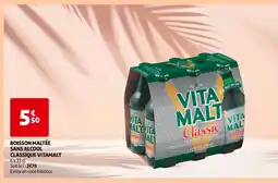 Auchan Supermarché Vitamalt Boisson Maltée Sans Alcool Classique offre