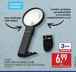 ALDI MAGINON Loupe avec éclairage led offre