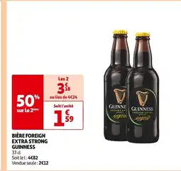 Auchan Supermarché GUINNESS Bière foreign extra strong offre