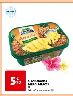 Auchan Supermarché Paradis Glaces Glace Ananas offre