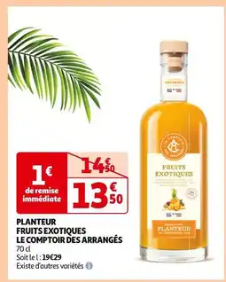 Auchan Supermarché Le comptoir des arrangés Planteur fruits exotiques offre