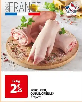 Auchan Supermarché Porc : pied, queue, oreille offre