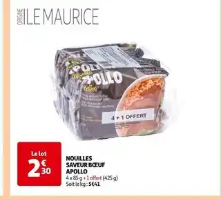 Auchan APOLLO Nouilles saveur bœuf offre