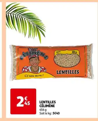 Auchan Célimène Lentilles offre