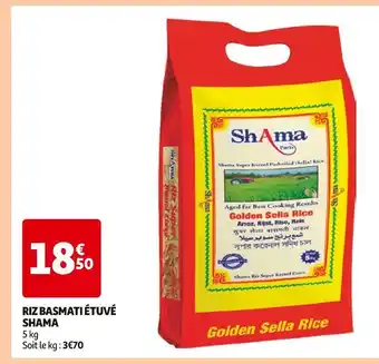 Auchan Shama Riz Basmati Étuvé offre