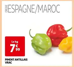 Auchan Supermarché Piment Antillais Vrac offre