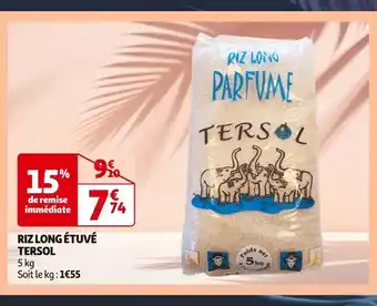 Auchan TERSOL Riz long étuvé offre