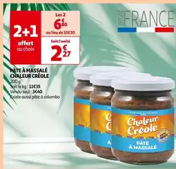 Auchan Chaleur Créole Pâte à Massalé offre