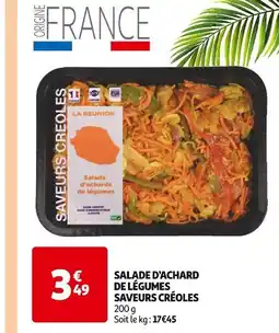 Auchan SAVEURS CRÉOLES Salade d'achard de légumes offre