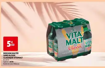 Auchan Vitamalt Boisson Maltée Sans Alcool Classique offre